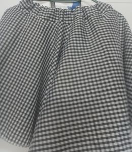 Kids Costumes to Hire - Black gingham skirt - GIRL